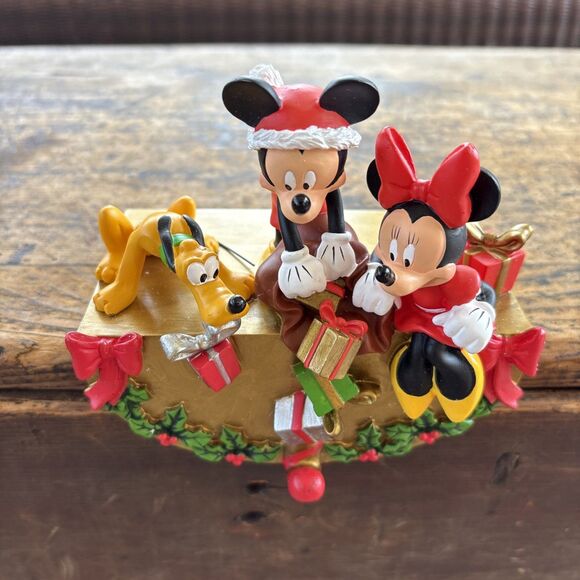 Disney Mickey, Minnie, & Pluto Stocking Holder - Picture 1 of 7